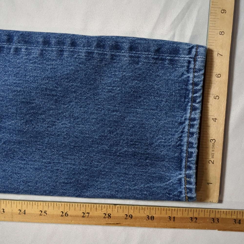 Levis Premium 501‎ Original Fit Mens W31 L32 Denim Blue Jeans - Picture 12 of 14